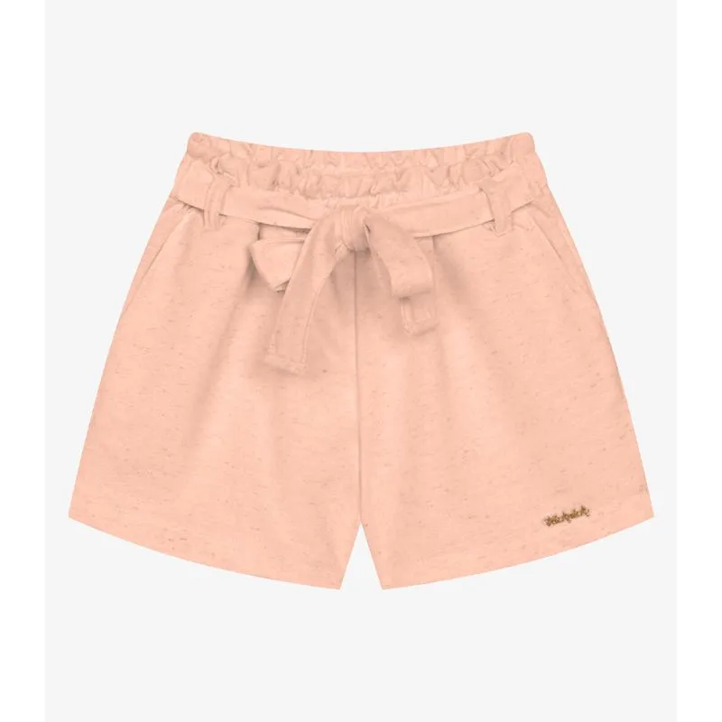Shorts Infantil Feminino Moletinho Trick Nick Rosa 10
