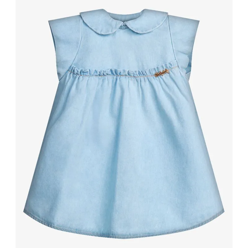 Vestido Infantil Menina Jeans Trick Nick Azul 3
