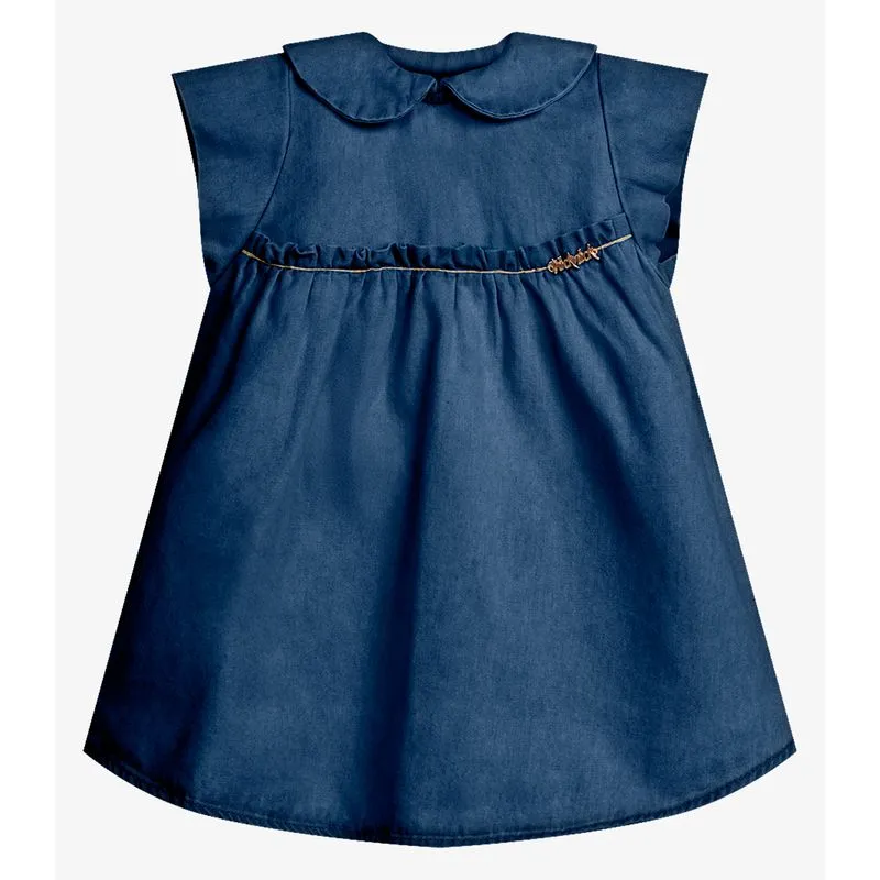 Vestido Infantil Feminino Jeans Trick Nick Azul 1