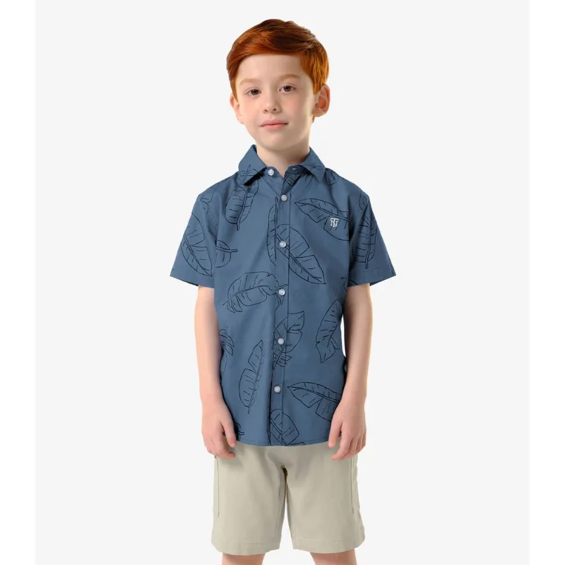 Conjunto Infantil Camisa Com Bermuda Trick Nick Azul 12