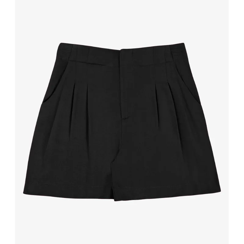 Shorts Feminino Em Viscose Double Endless Preto G