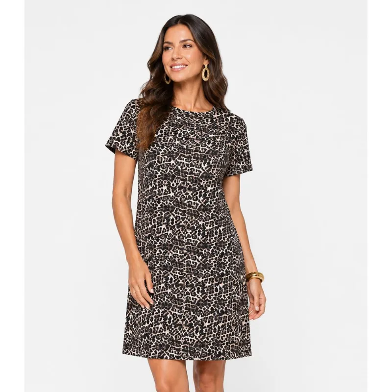 Vestido Feminino Estampado Select Bege P