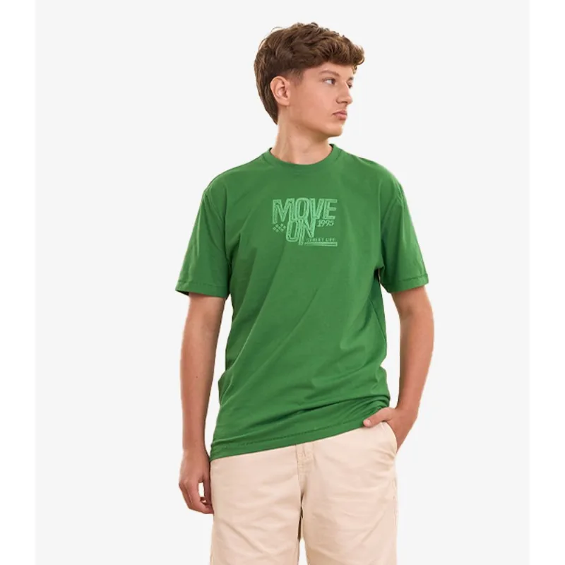 Camiseta Masculina Estampa Com Relevo Minty Verde 12