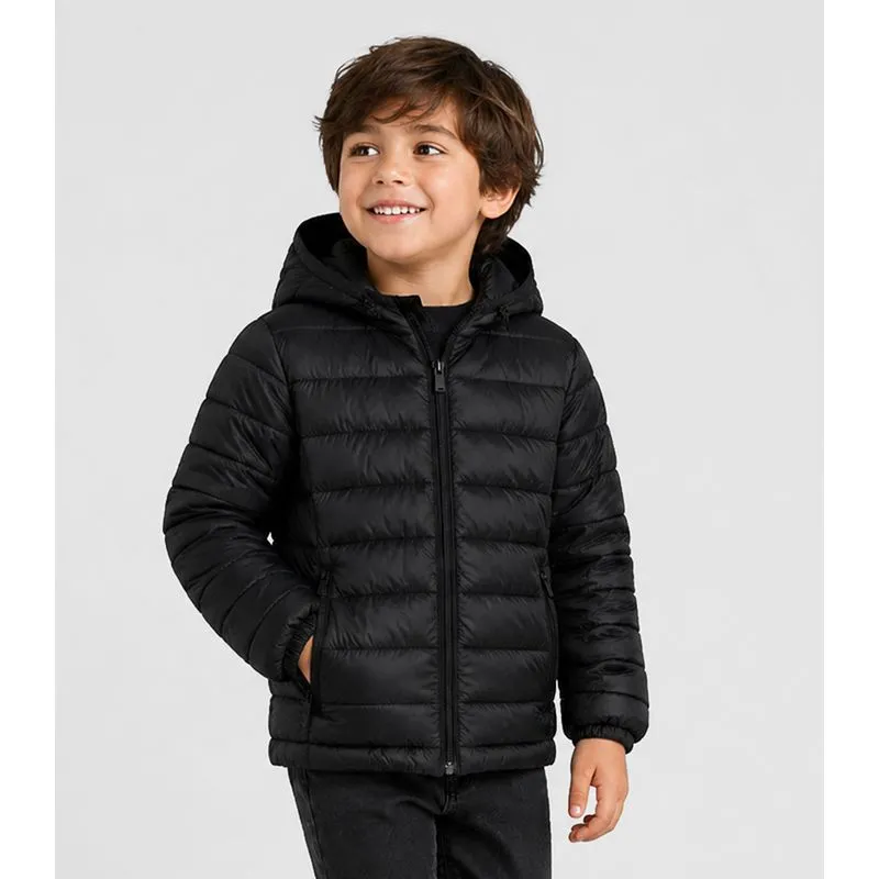 Jaqueta Infantil Meninino Com Capuz Sea Surf Preto 8