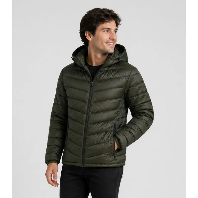 Jaqueta Masculina Em Microfibra Com Capuz Sea Surf Verde P