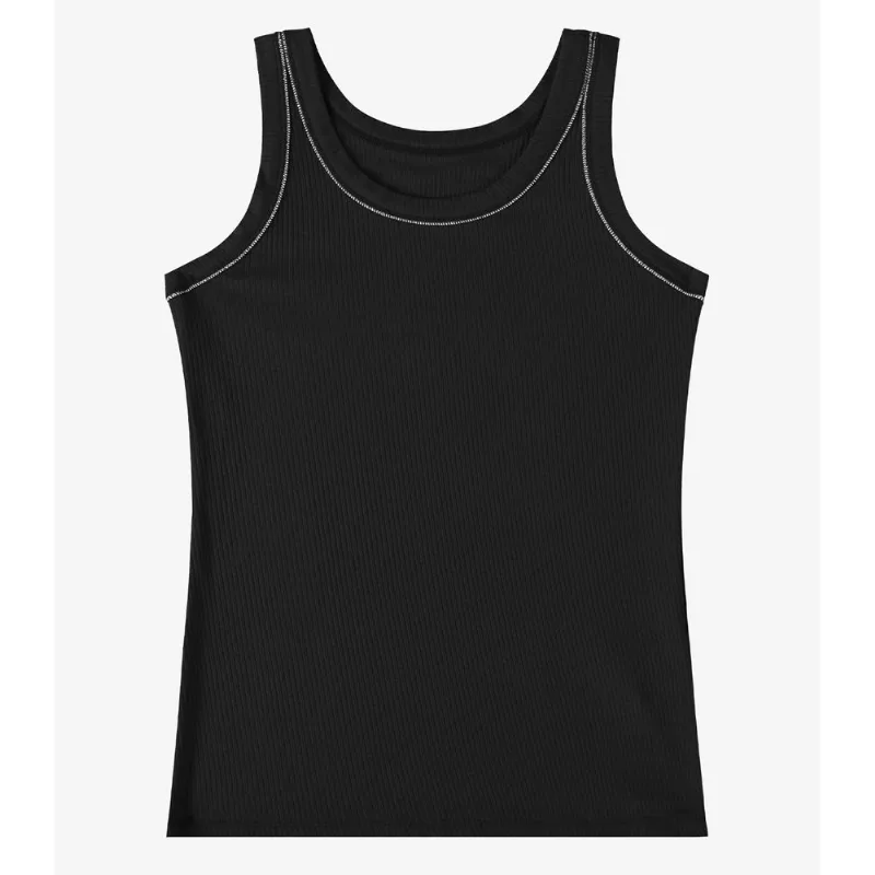 Regata Feminina Ribana de Viscose Rovitex Preto P
