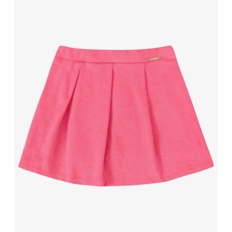 Saia Verão Menina Shorts Interno Rovi Kids Rosa 4