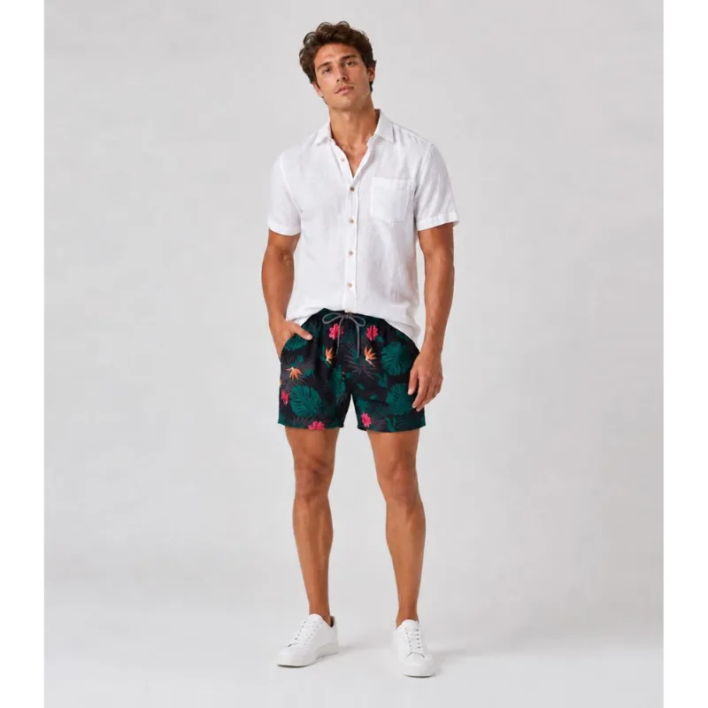 Bermuda Masculina Estampada Tactel Força Do Mar Verde GG