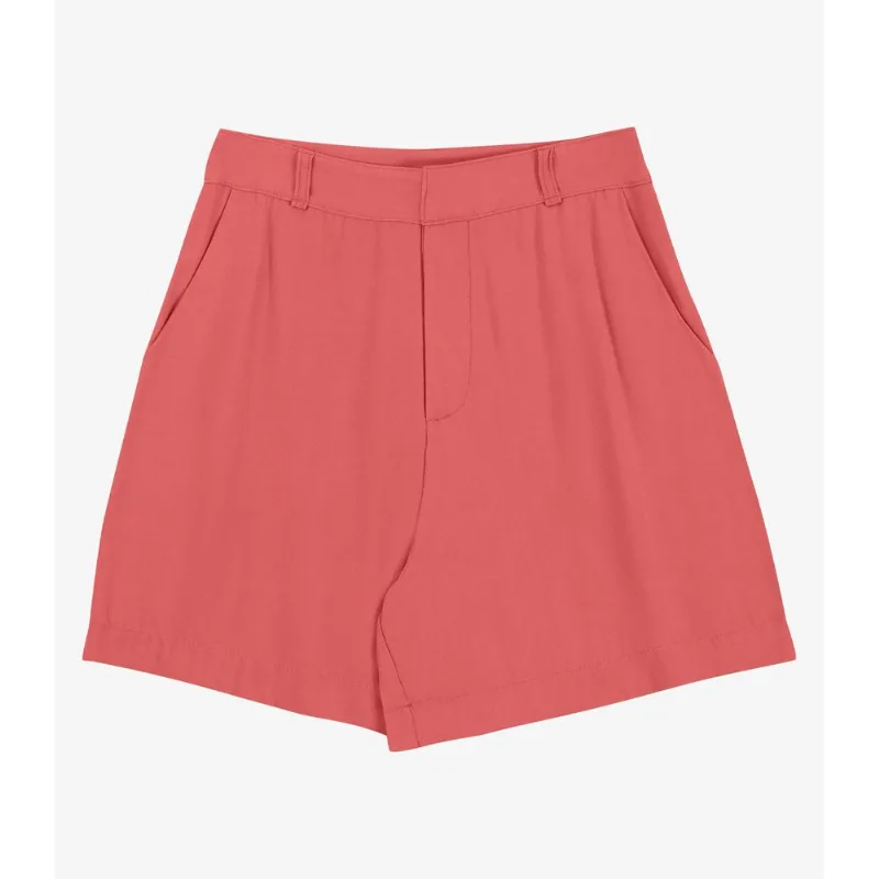 Shorts Feminino Em Viscose Sarjada Endless Laranja P