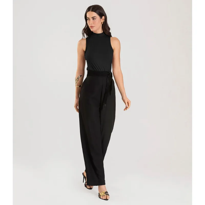 Regata Gola Alta Feminina Dianna Preto M