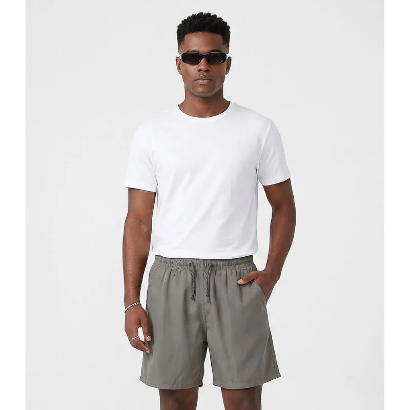 Bermuda Masculina Em Suede Com Bolsos Filt Surf Cinza M