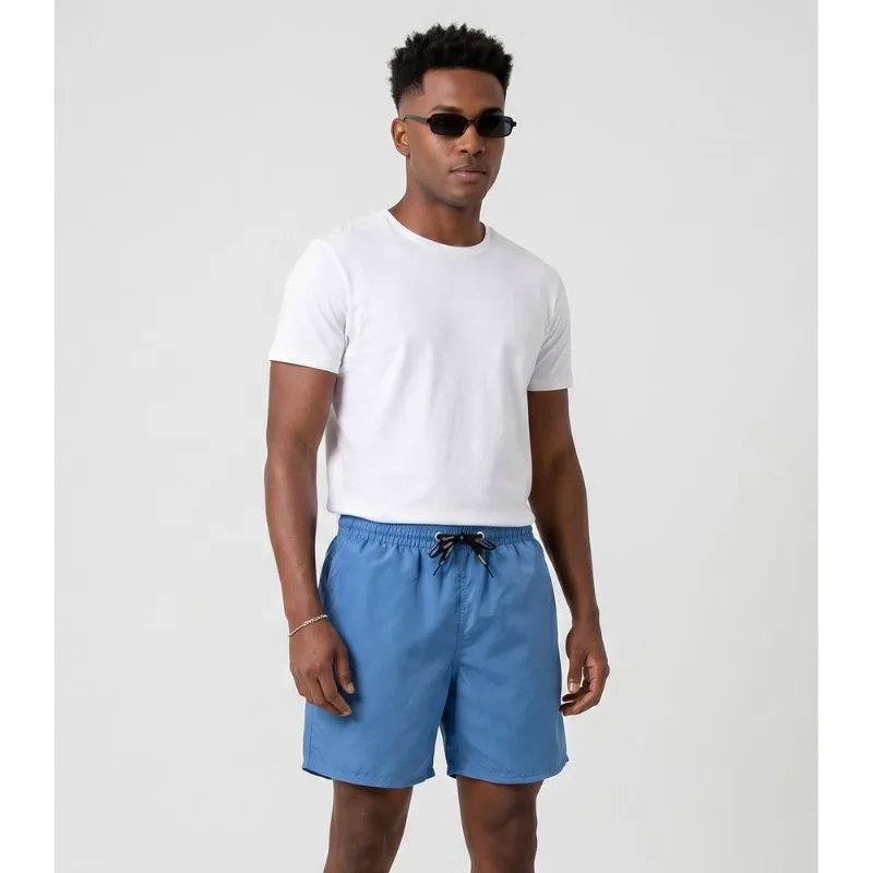 Bermuda Masculina Em Tactel Com Bolsos Filt Surf Azul M