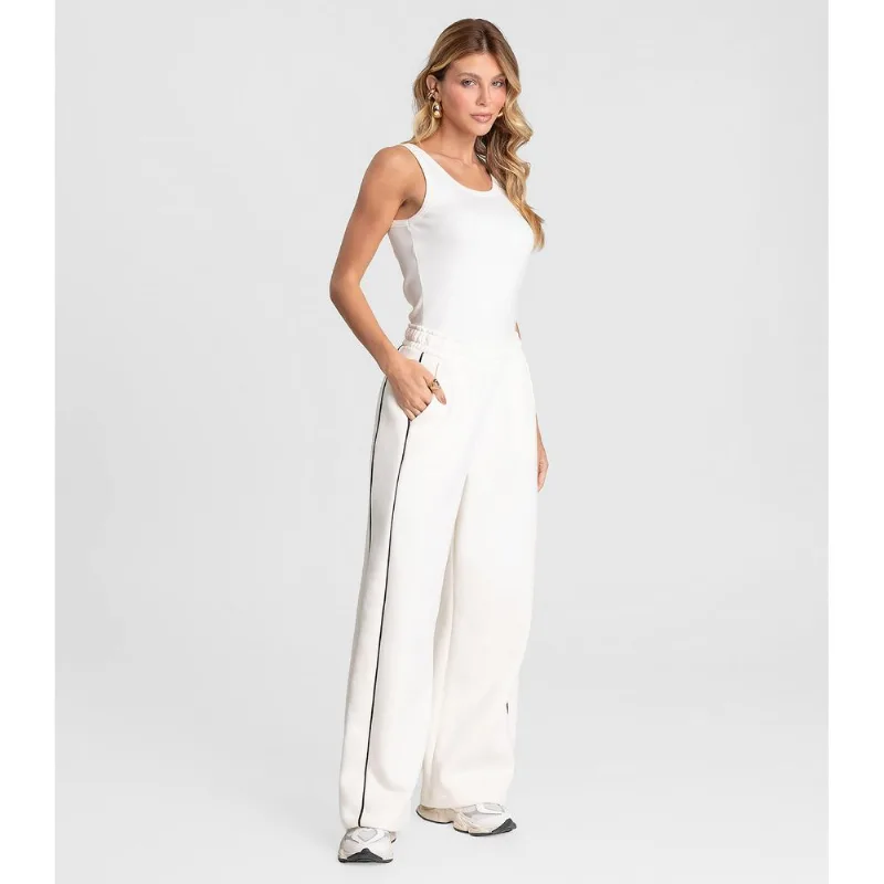 Calça Feminina Pantalona Dianna Bege P