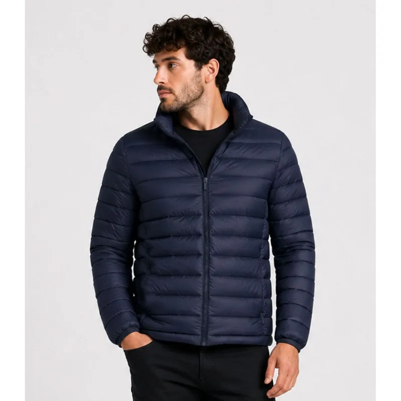 Jaqueta Masculina Puffer Em Poliamida All Free Azul M