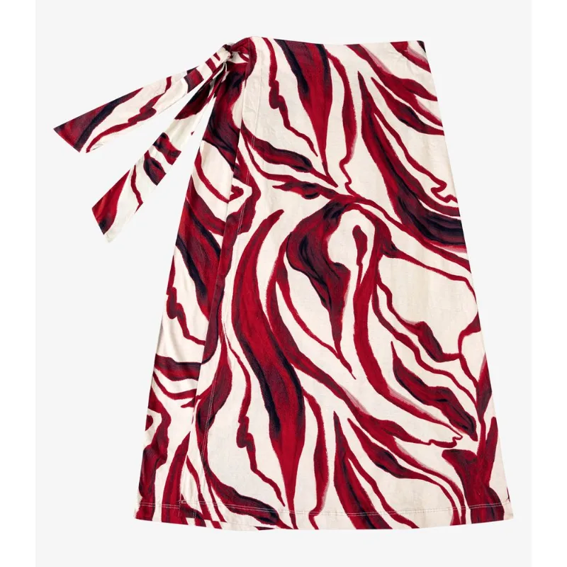 Saia Feminina Midi Meia Malha Endless Vermelho G