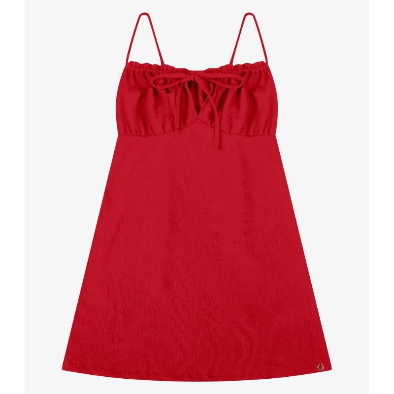 Vestido Feminino Justo De Alça Minty Vermelho 12