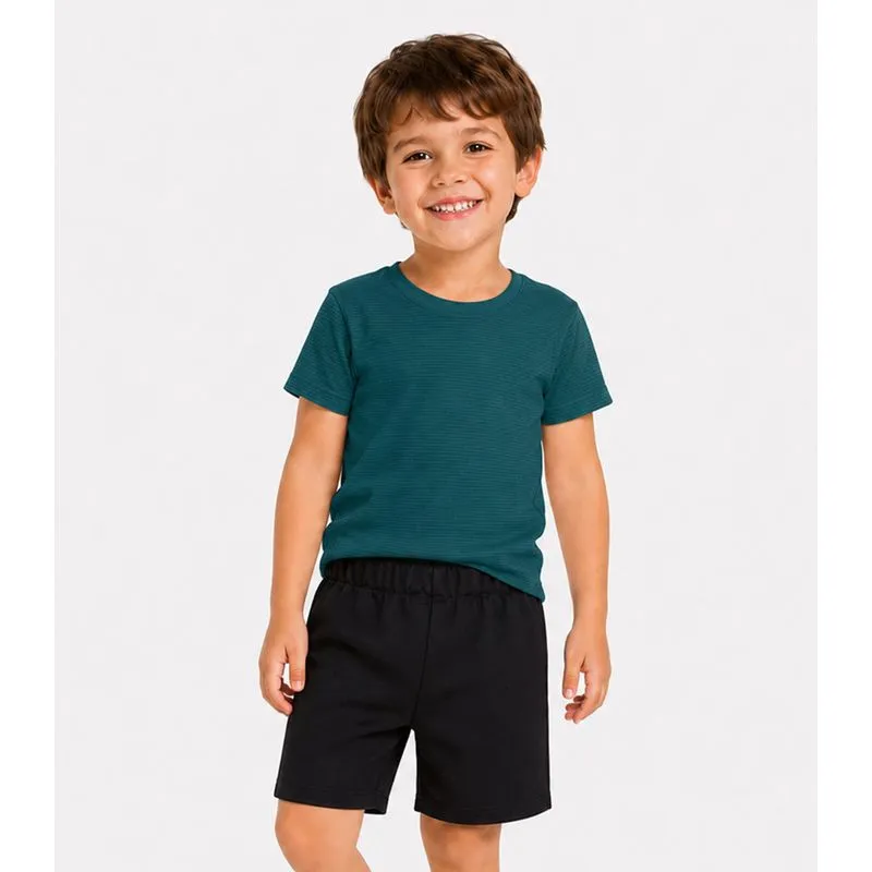 Conjunto Camiseta Com Bermuda Infantil Select Verde 10