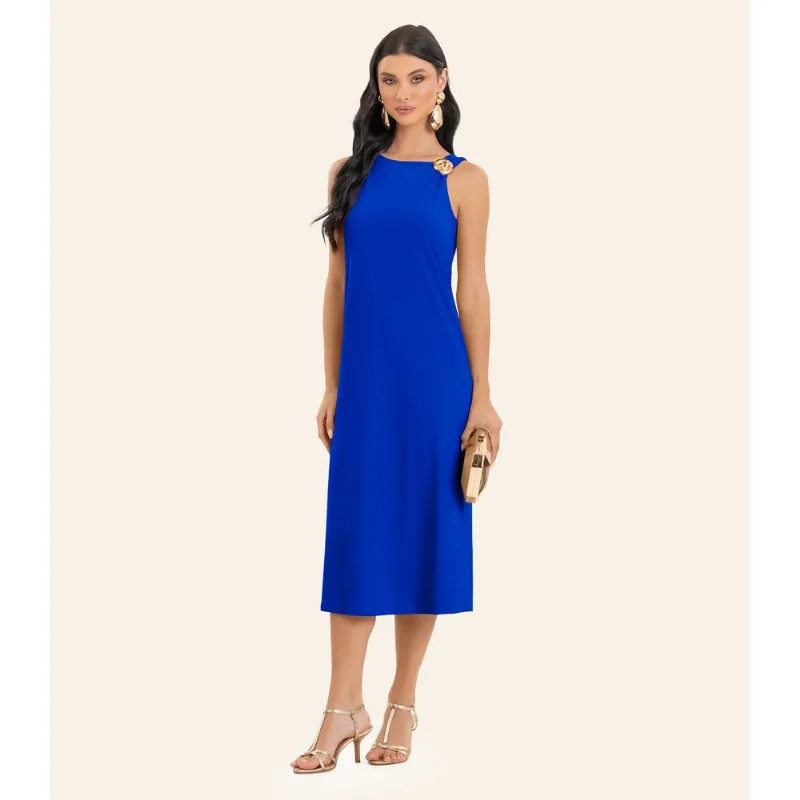 Vestido Feminino Midi Endless Azul G