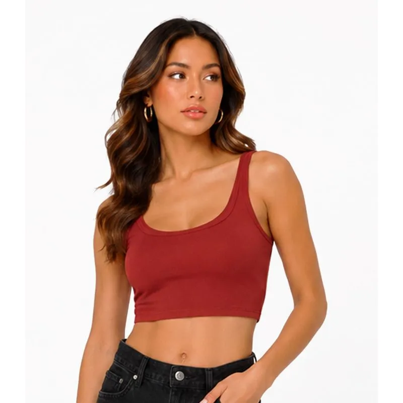 Top Em Ribana Viscose Infinita Cor Vermelho M