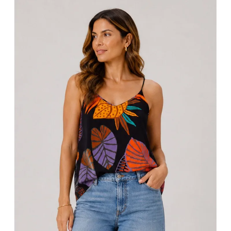 Regata Feminina Tecido Viscose Slub Infinita Cor Preto G