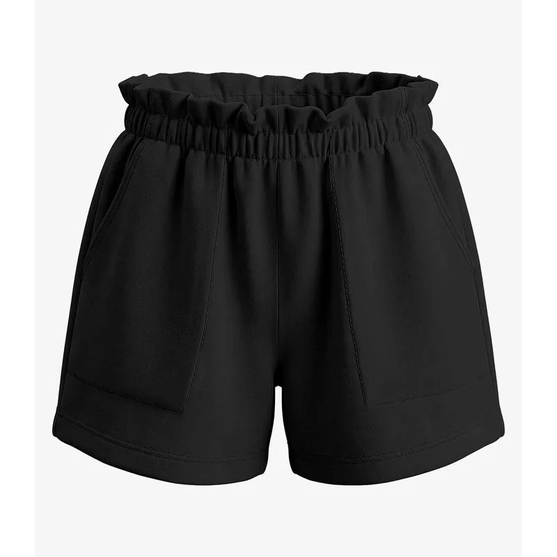 Shorts Infantil Feminino Em Moletinho Rovi Kids Preto 14