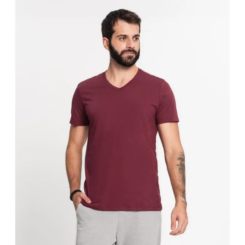 Camiseta Meia Malha Básica Masculina KO Vermelho G