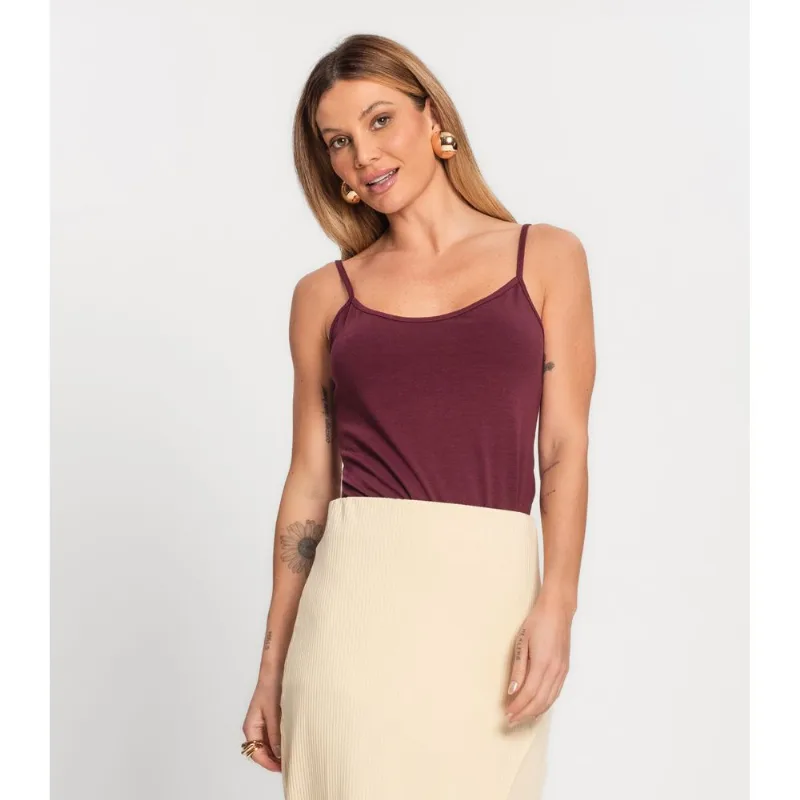 Regata Cotton Básica Feminina KO Vermelho P