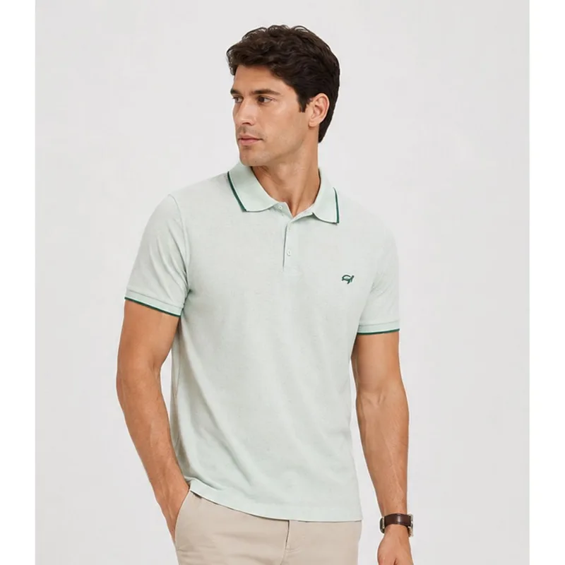 Camisa Polo Masculina Manga Curta Select Verde GG
