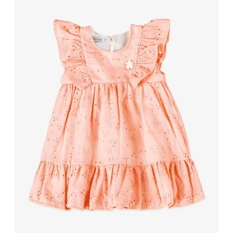 Vestido Verão Menina Com Plaquinha Trick Nick Rosa G