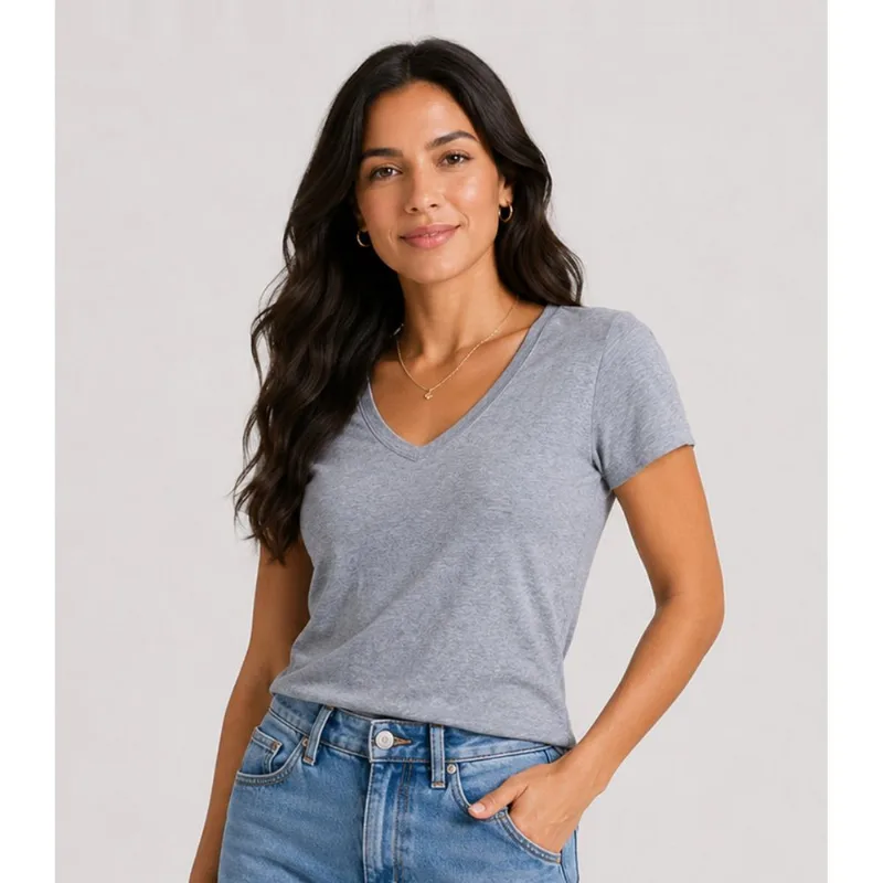 Blusa Feminina Cotton 30 Básica KO Cinza M