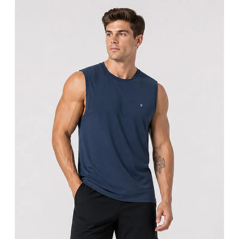 Machão Adulto Em Malha Bamboo Veev Azul M