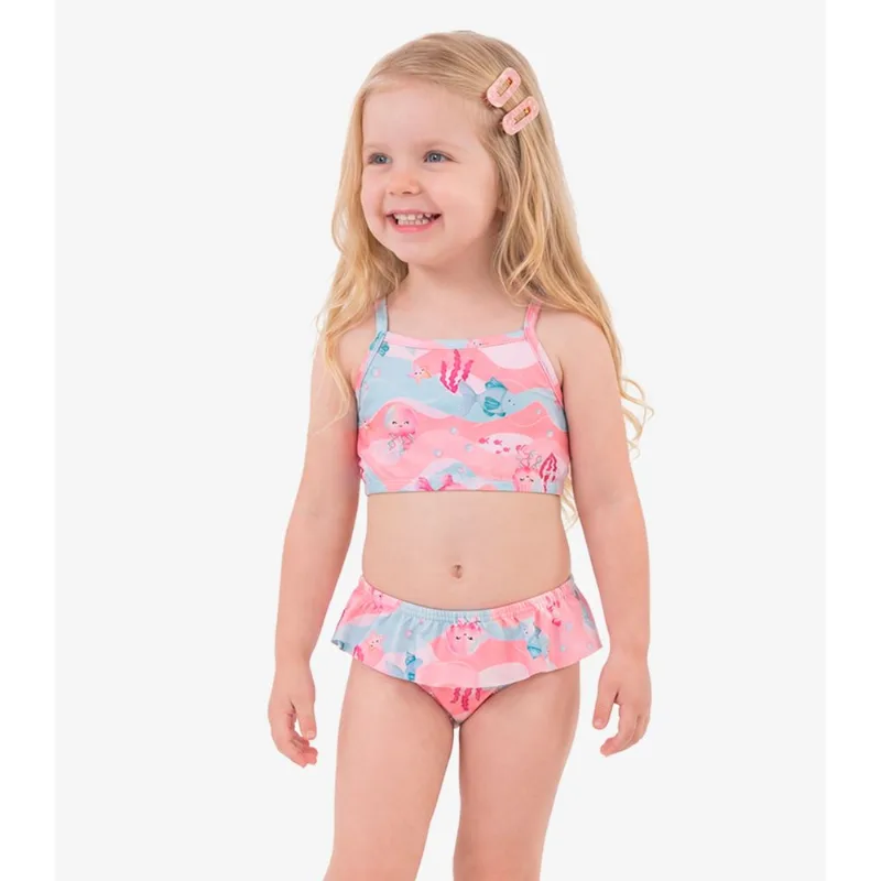 Conjunto Verão Menina Biquíni Rovi Kids Rosa 6