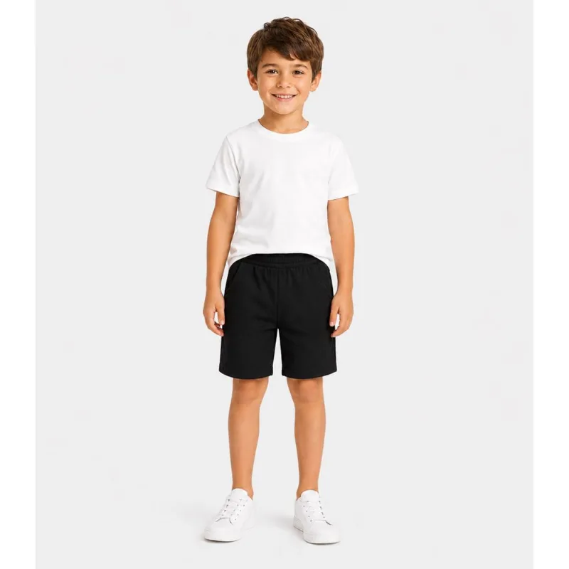 Bermuda Infantil Em Moletinho Basic Rovitex Kids Preto 16