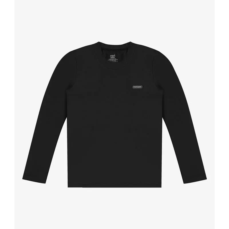 Camiseta Verão Menino Longa Rovi Kids Preto 10