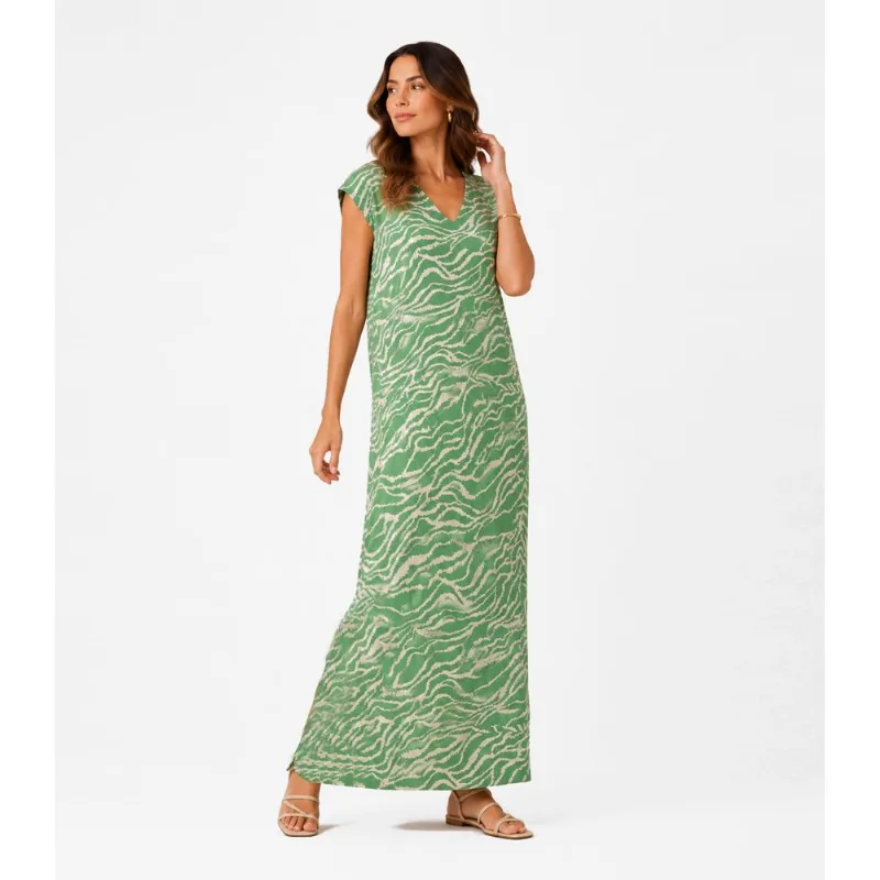 Vestido Feminino Com Decote Em V Infinita Cor Verde M