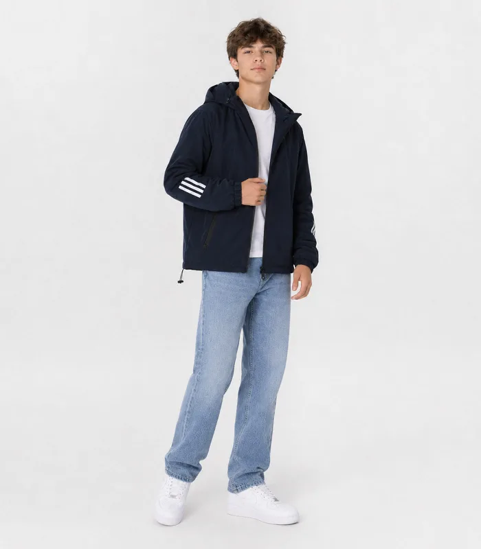 Jaqueta Juvenil Masculina Com Capuz Sea Surf Azul 16