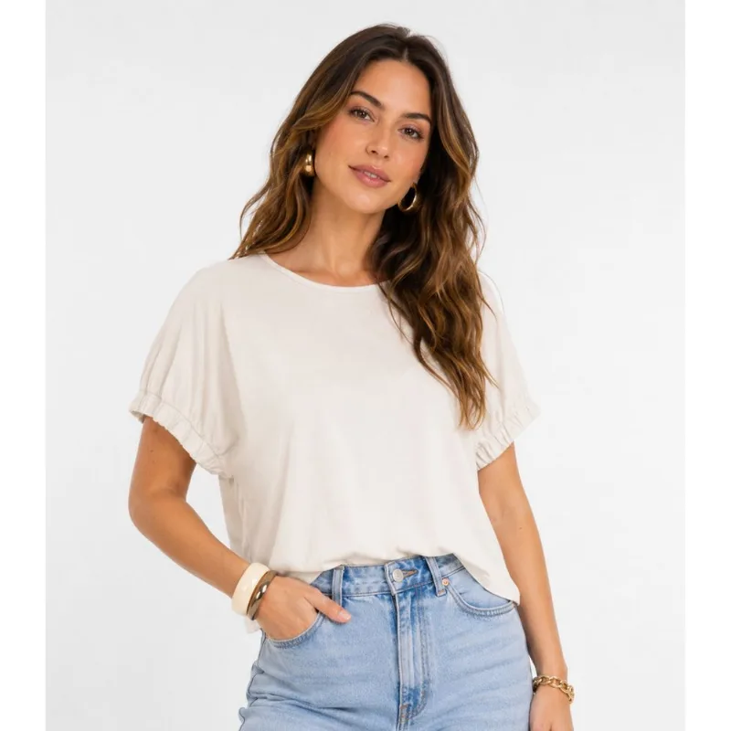 Blusa Feminina Viscose Infinita Cor Branco GG