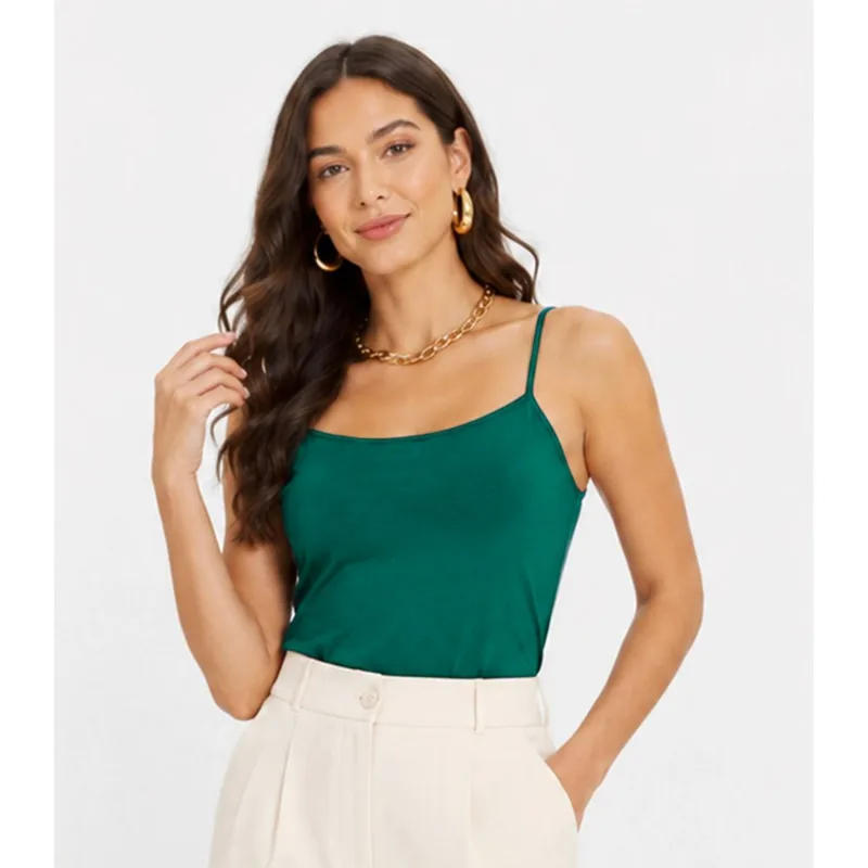 Regata Cotton Básica Feminina KO Verde G