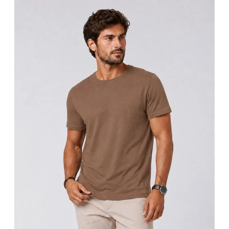 Camiseta Flamé Masculina KO Bege P