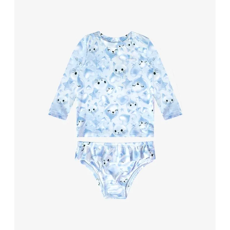Conjunto Verão Menina Biquíni Rovi Kids Azul 2
