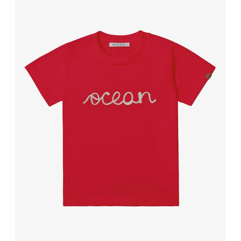 Camiseta Verão Menino Meia Malha Trick Nick Vermelho 6