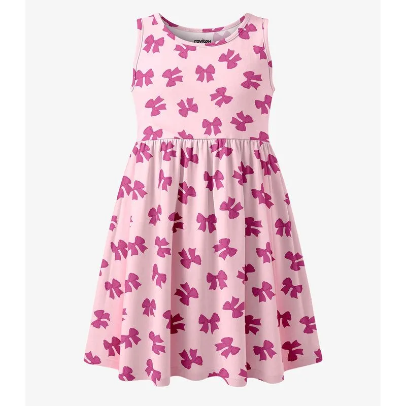 Vestido Infantil Em Cotton Leve Rovi Kids Rosa 2