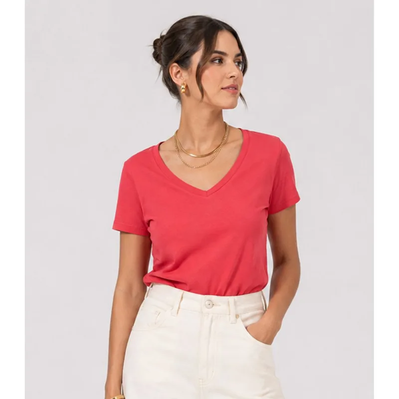 Blusa Feminina Cotton 30 Básica KO Rosa M