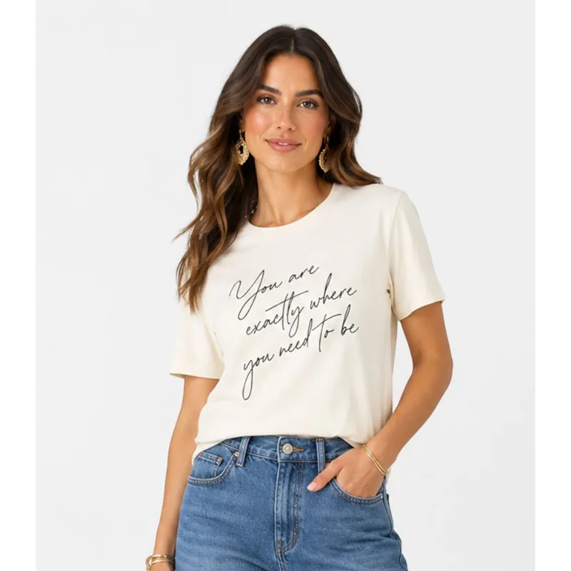 Blusa Feminina Estampada Infinita Cor Bege G