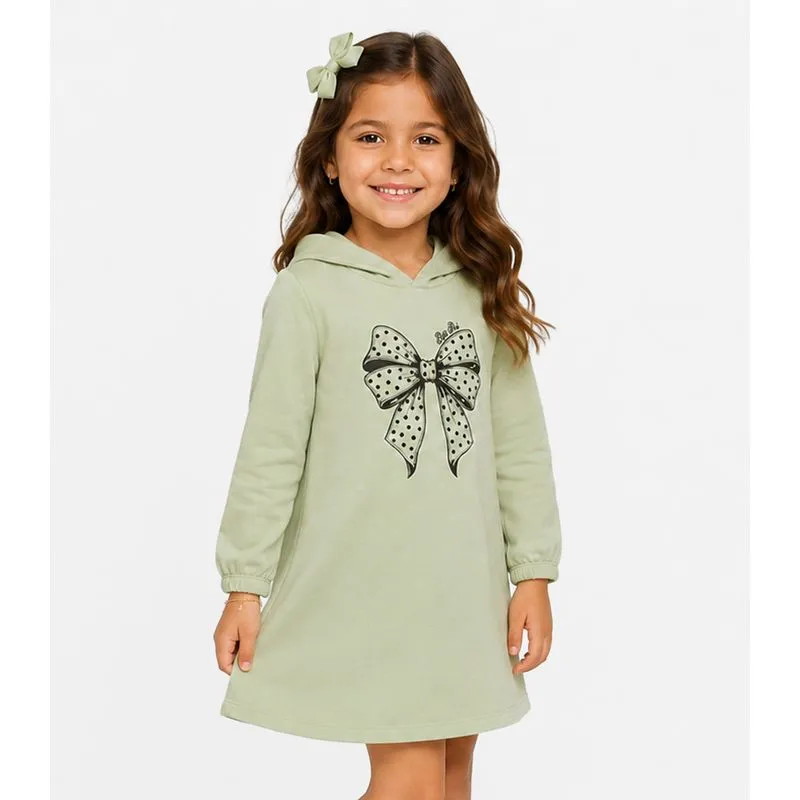 Vestido Infantil Estampado Select Verde 8