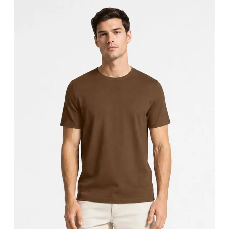 Camiseta Masculina Básica Select Bege G