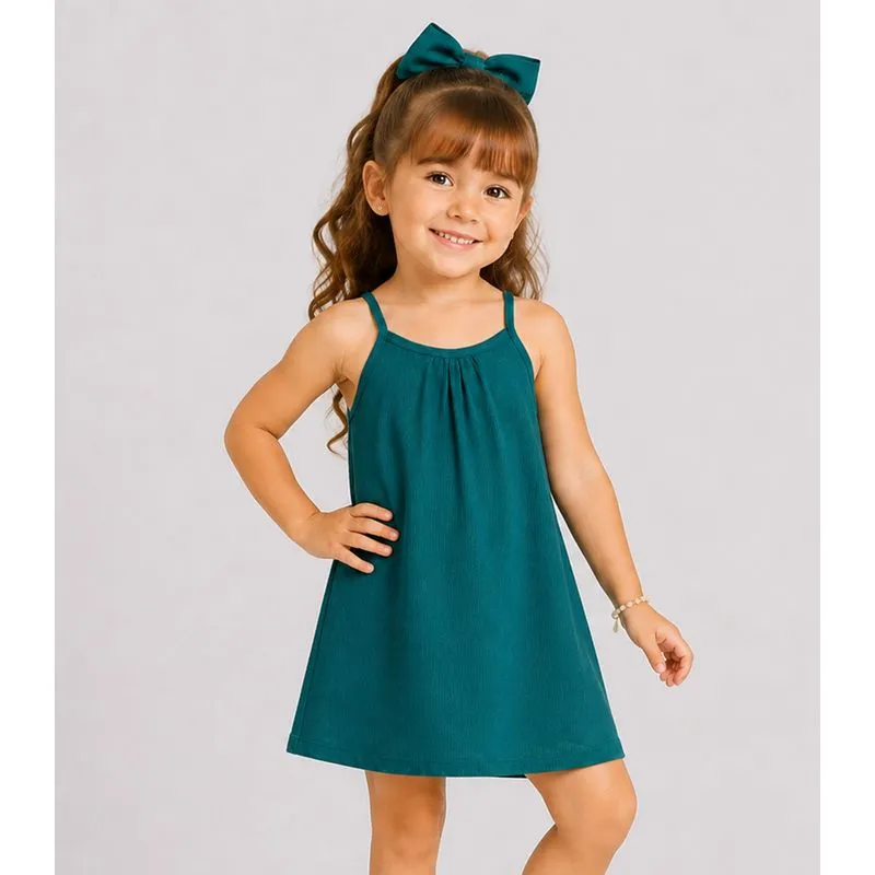 Vestido Infantil com Alças Select Verde 6