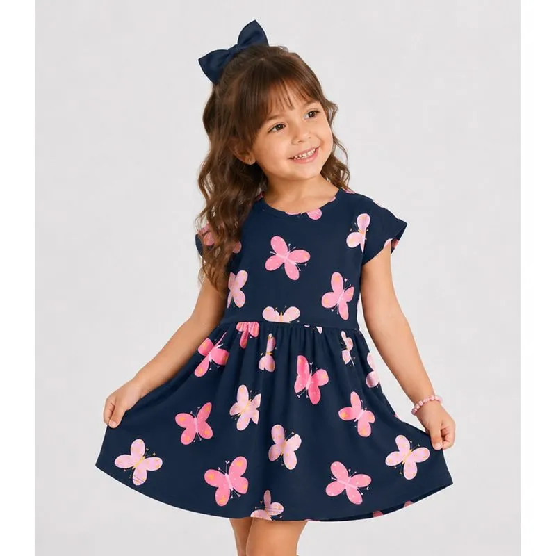 Vestido Infantil Estampado Select Azul 10
