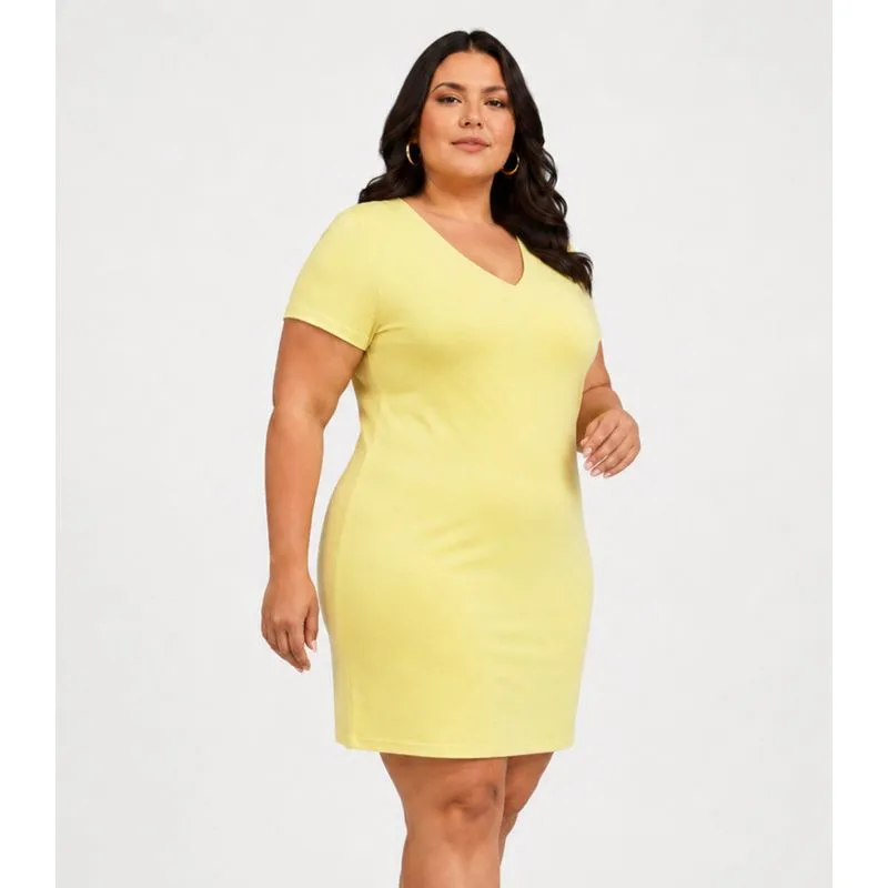 Vestido Feminino Em Ribana Secret Glam Verde Plus G3