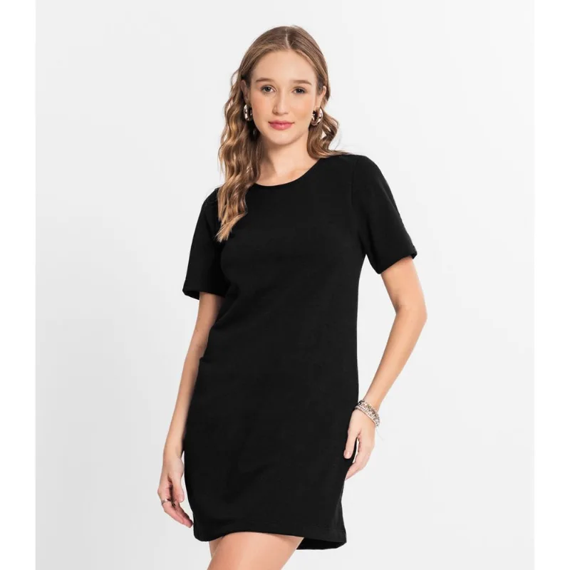 Vestido Feminino Curto Infinita Cor Preto GG